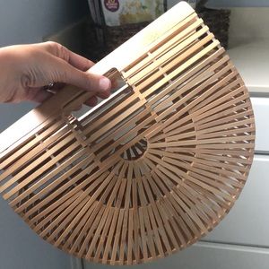 Large straw / bamboo bag